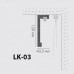 Lubinis užuolaidų profilis H12cm LK03 Lubinis užuolaidų profilis H12cm LK03